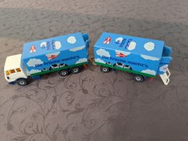 SIKU 3421 Mercedes LKW mit Anhänger "Hansano" 1:55 – Rarität