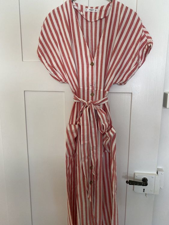 Kleid Rot Weiss Gestreift