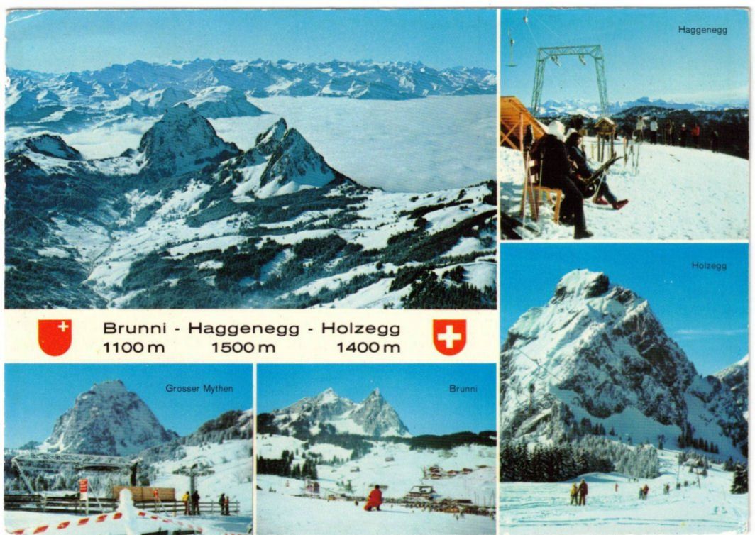 Cartoline postali: Brunni - 5 Bild AK – Usato da Binningen venduto da Mountainrider