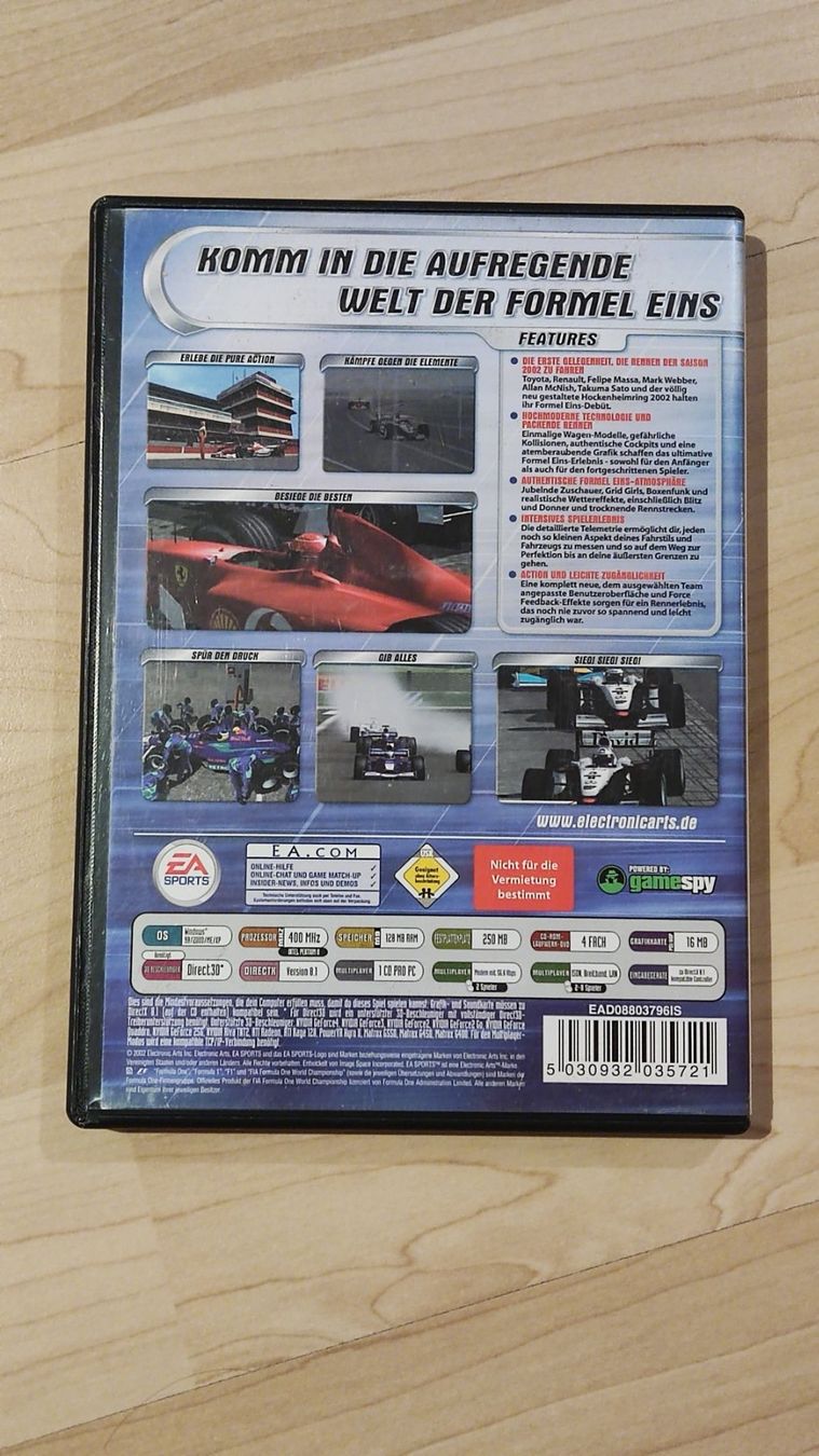 Spiele: F1 2002 PC von EA Sports – Gebraucht aus Schongau von Retro_Shop 1