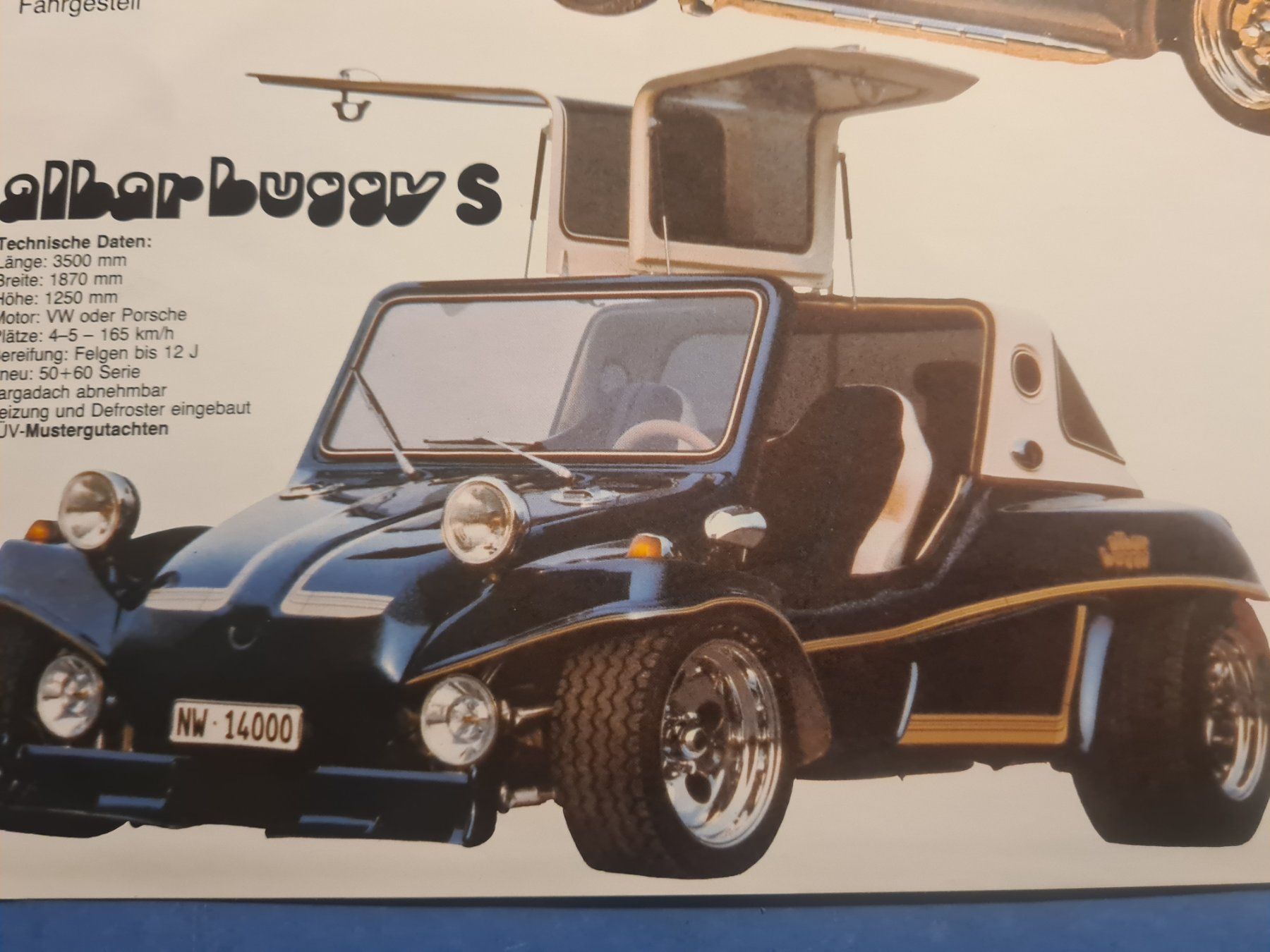 VW Documenti: ALBAR BUGGY VW KAFER PROSPECTUS VINTAGE – Usato da Bellevue venduto da BURGOLMANIA 5