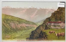 Gemmi - Hotel Wildstrubel mit Blick auf