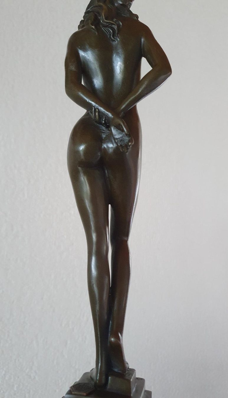 Figuren: erotische stehende Schönheit Bronce Bronze – Gebraucht aus Stüsslingen von pati-king 3