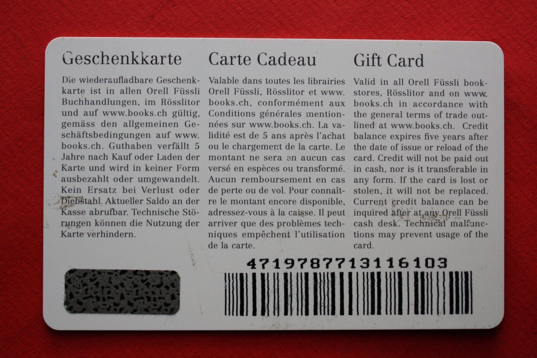 Cartoline: geschenkkarte – Usato da Laupen BE venduto da Gufi57 1