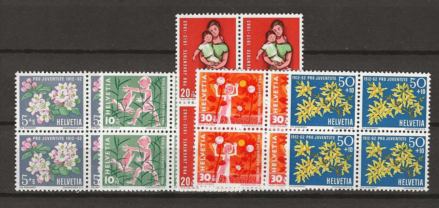 Tutti i francobolli: PJ162 - Pro Juventute 1962 B4 ** – Usato da Trélex venduto da Phil_Albert