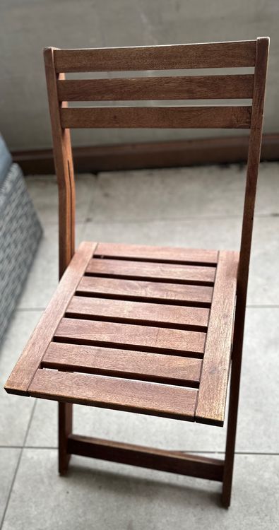 Holzstühle 4 Stück klappbar für Garten, Balkon oder Terrasse Kaufen