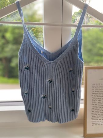 Only Leichtes Sommer Top mit Stickerei, Grösse XS