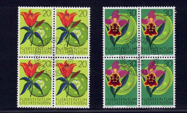 Tutti i francobolli: Liechtenstein 4er Blocks 1970 – Nuovo (secondo la descrizione) da Pfäffikon ZH venduto da Romulus