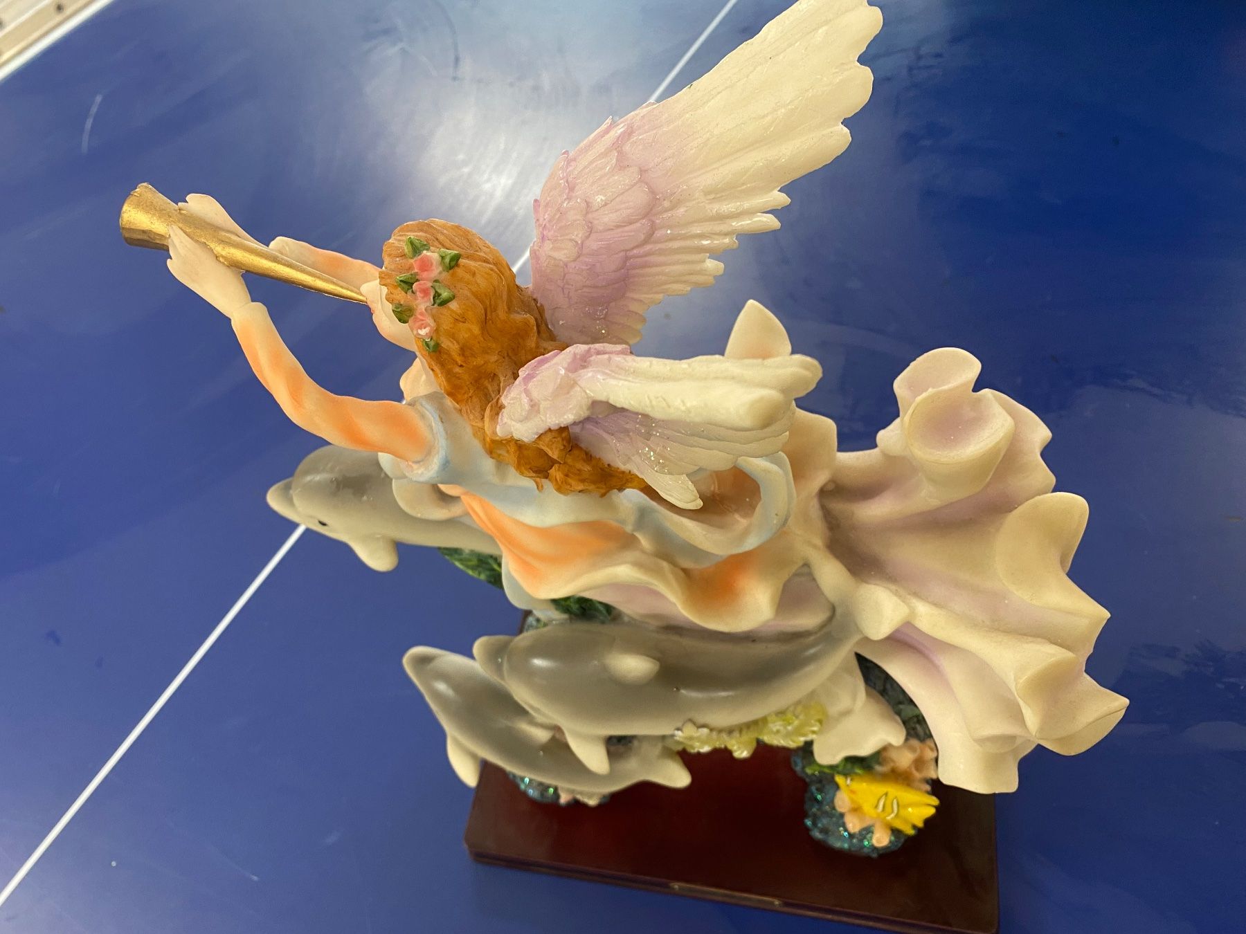 Statuette: Delphin mit Sirene, 35 cm hoch – Usato da Ebikon venduto da edithundkari 1