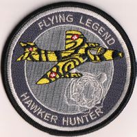 Hawker Hunter Tiger Meet Patch Flying Legende ohne Klett.