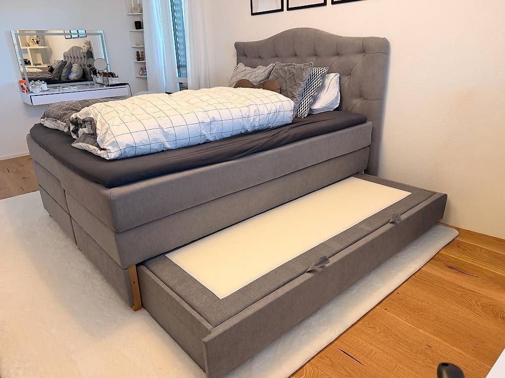 Lits: Gepflegtes Boxspringbett – D'occasion à illnau par saragrelli 2