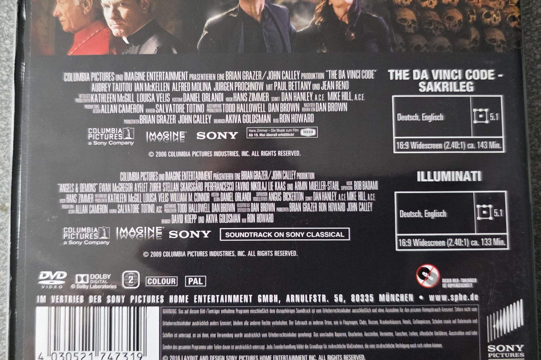 Tous les DVDs: DVD The Davinci Code & Illuminati / Tom Hanks 2 Filme – D'occasion à Oetwil am See par fineli2 1