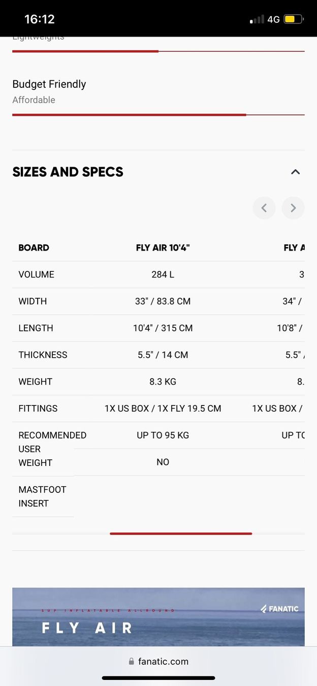 Tavole da surf e di nuoto: Fanatic SUP 10ft 4" – Usato da Zürich venduto da JimP9 4