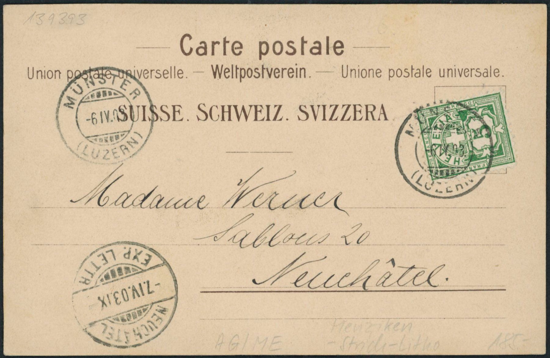 Cartoline postali: AG Menziken - Litho – Usato da Schindellegi venduto da Jonathan77 1