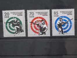DDR 1986 Sportschiessen WM **
