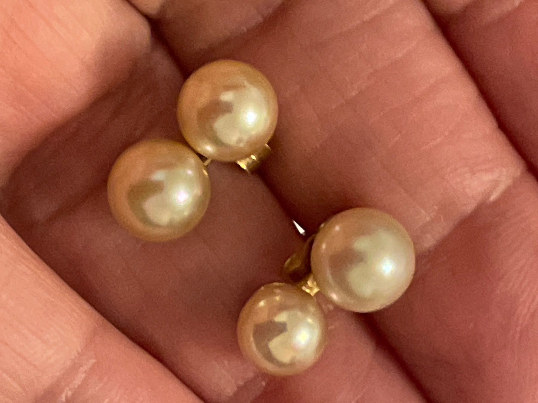 Boucles d'oreille: Boucles d’oreilles en or 18c avec perles – D'occasion à Montreux par Pipo7878 1