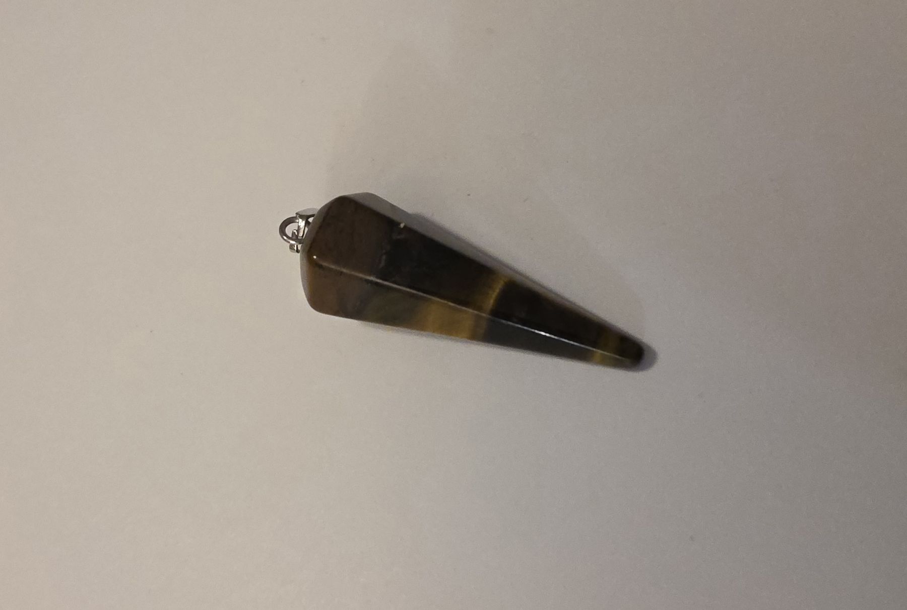 Minerali & Pietre curative: Tigerauge Pendel 3 x 1cm. – Nuovo e nell'imballaggio originale da Menziken venduto da Mirager 1