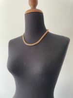 925 Glieder Collier 48cm ROT vergoldet hochwertig, aufwändig