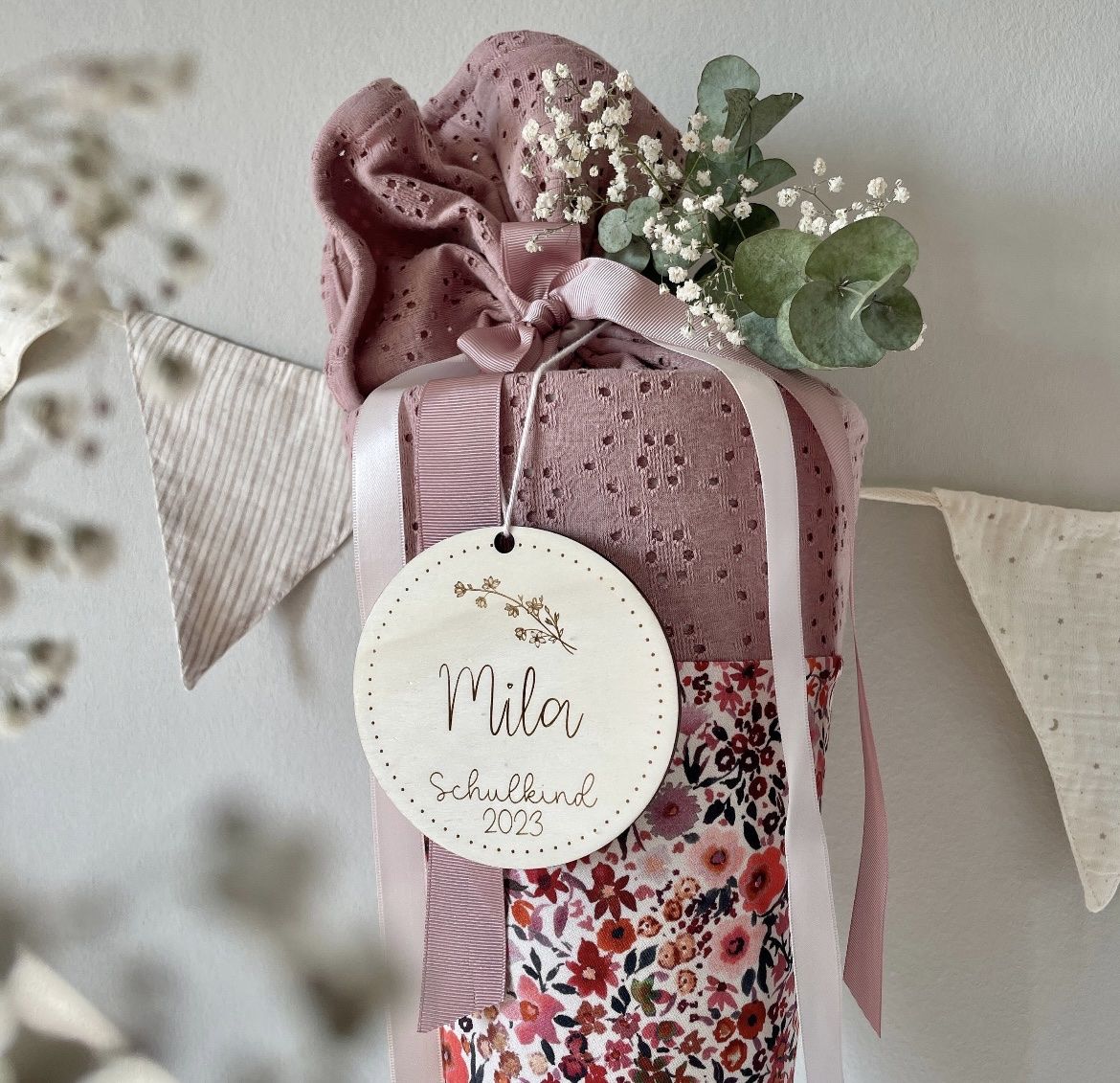 Alle Dekorationen: Schultüte Stoff Einschulung Mädchen Geschenk Blümchen – Neu (gemäss Beschreibung) aus Erlinsbach von SandraN04 2