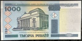 Belarus 1000 Rubel Banknote, Jahr 2000, Selten, Top Zustand