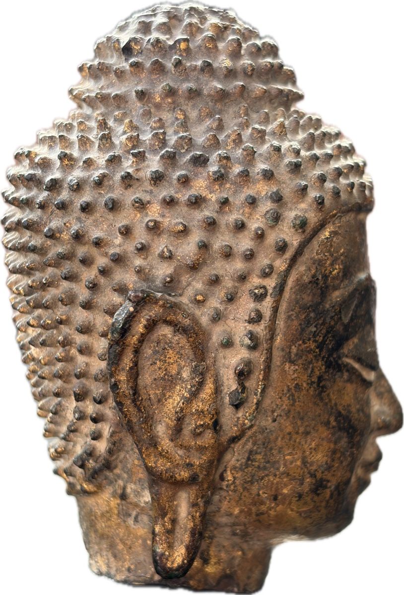 Skulpturen & Statuen: Tête de Bouddha  – Gebraucht aus Cheyres von Gr33 3