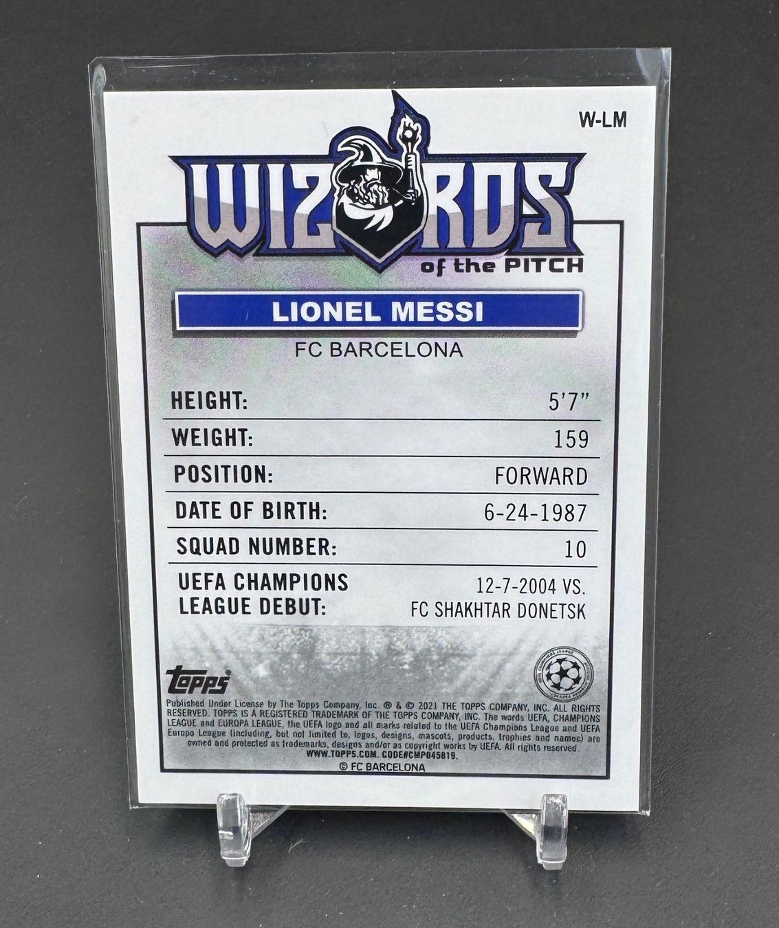 Topps Carte collezionabili: Lionel Messi 2020 Topps Merlin Refractor UCL Wizards Barça – Nuovo (secondo la descrizione) da Jegenstorf venduto da plataOplomo 1
