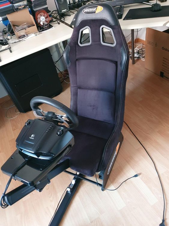 Pédalier Volant Plaque Pédale Frein Playseat Pour Logitech G25/G27/G29/G920 - Acier Inox - Import Allemand Jeu Vidéo Course