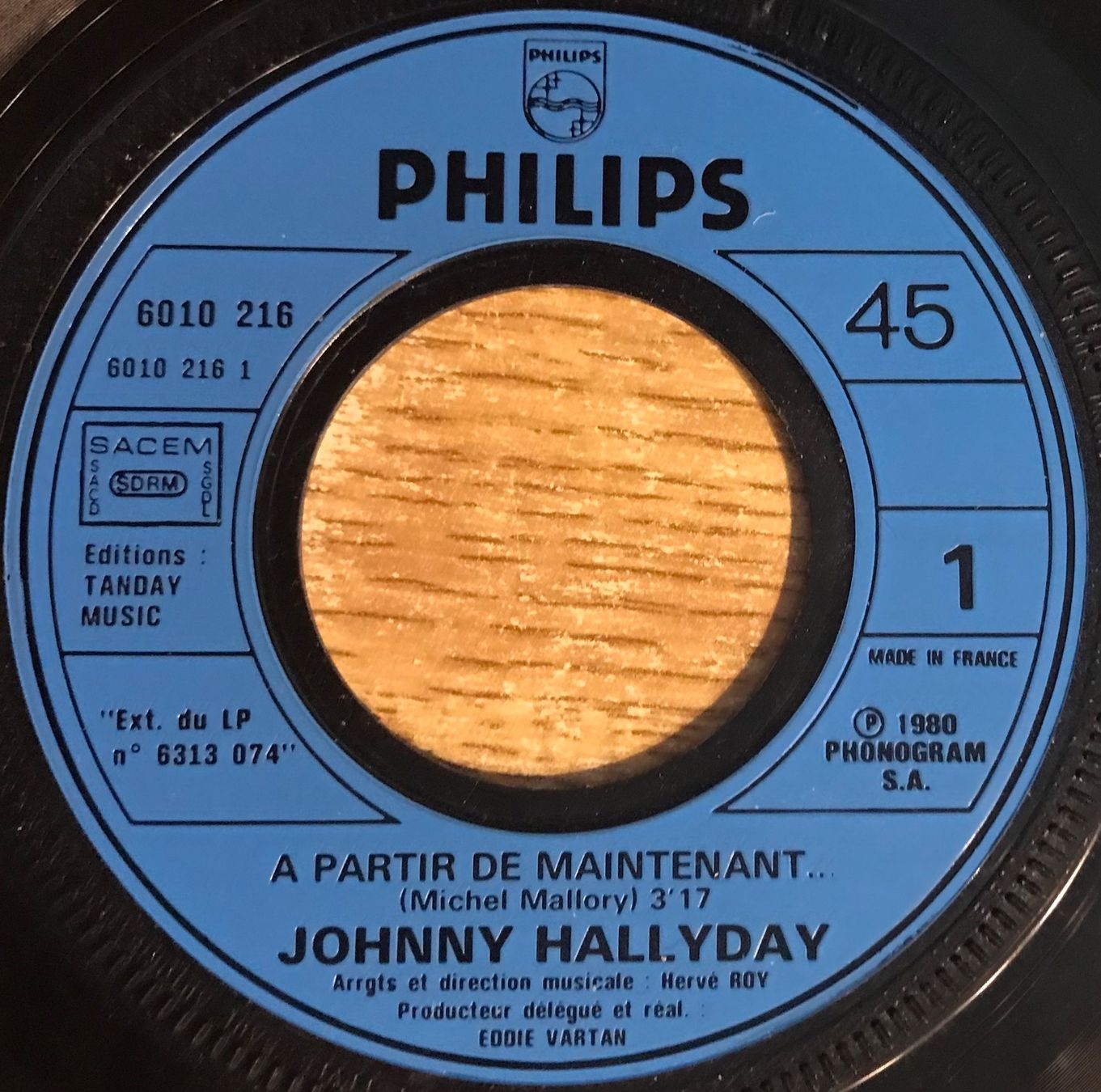 Dischi in vinile: JOHNNY HALLYDAY - A PARTIR DE MAINTENANT – Usato da Bussigny venduto da vinyl-pas-cher