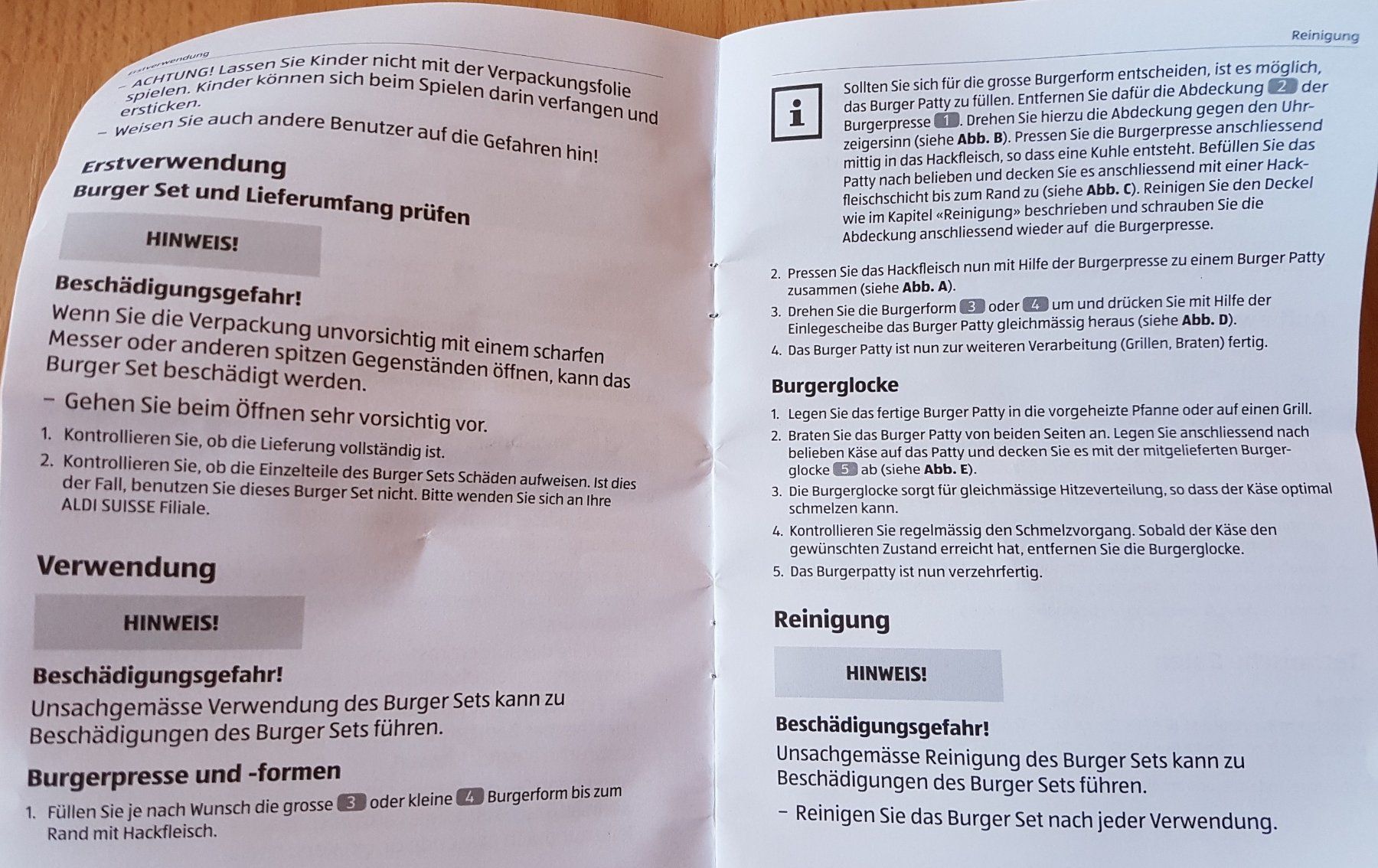 Elettrodomestici da cucina: BBQ BURGER SET (NEU) – Nuovo e nell'imballaggio originale da Sax venduto da spazieren 4