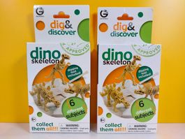 Geoworld - 2 Dinosaurier - Skelette zum "ausgraben" NEU