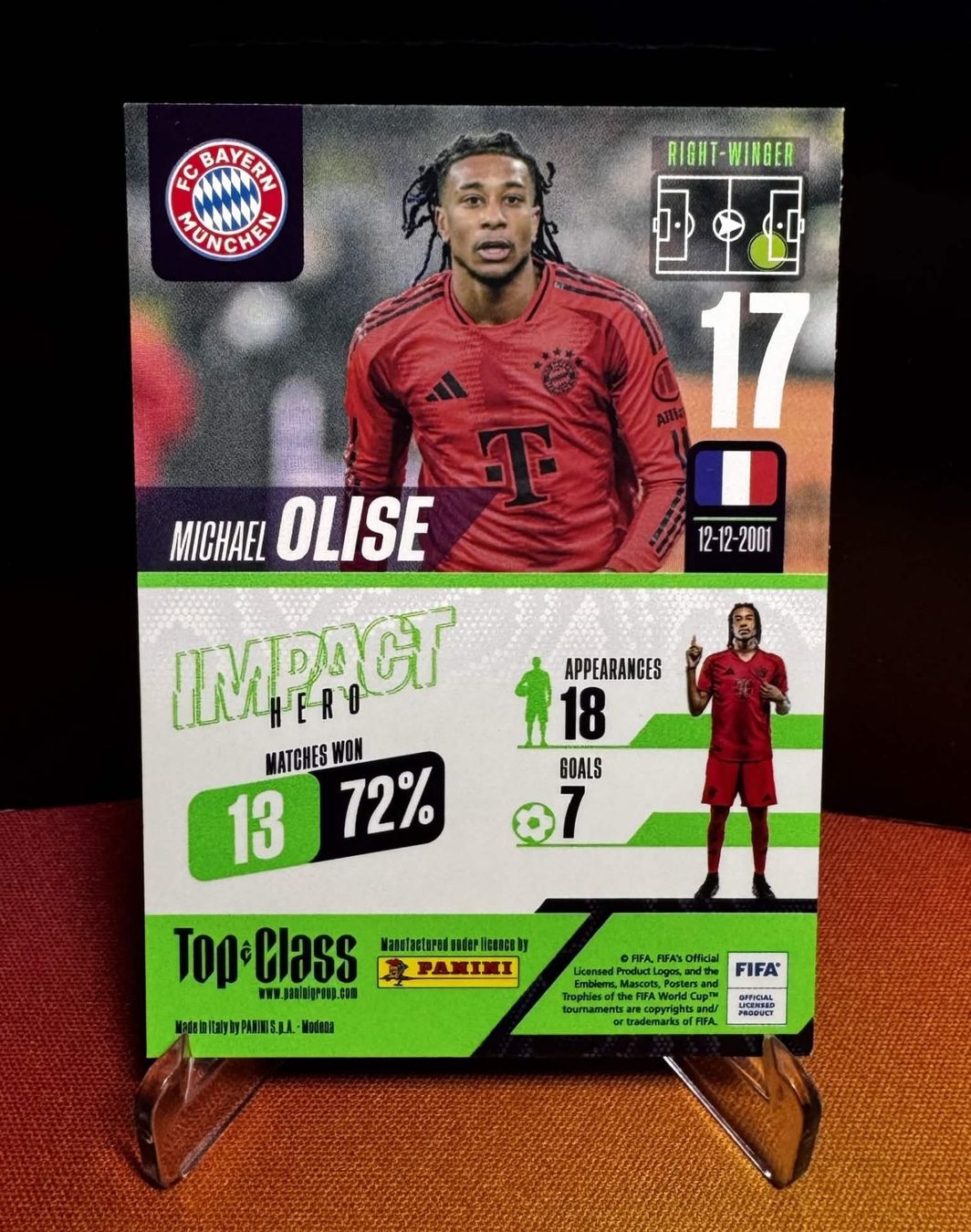 Panini Sammelbilder & Trading cards: Michael Olise / Panini Top Class 2025 / Impact Hero Insert – Neu (gemäss Beschreibung) aus Berneck von GL-Tradingcards 1