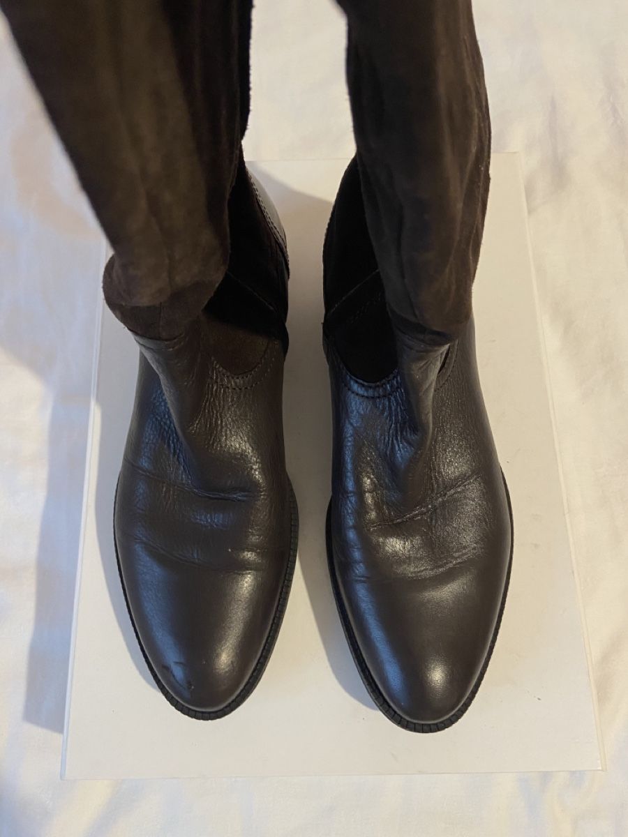 Geox Damenschuhe: Bottes marron Geox en cuir et daim véritable – Gebraucht aus Chêne-Bougeries von sor_9rzp 3