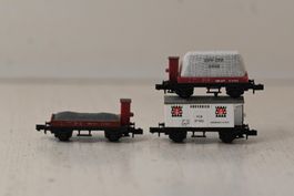 Nostalgische Güterwagen 3 Stk. Hersteller ? Spur N ohne OVP