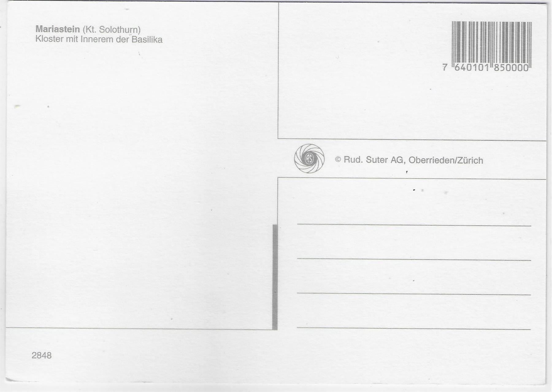 Cartes postales: Mariastein SO - Kloster – D'occasion à Ettingen par Kartenplanet 1