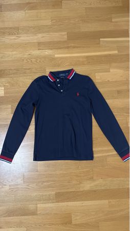 Polo Ralph Lauren marine manches longues, taille S