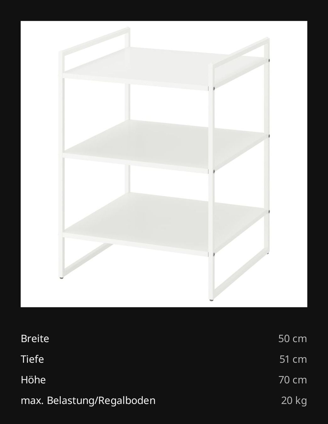 Ikea Scaffali: Ikea Gestell «Jonaxel», weiss – Usato da Adliswil venduto da jaska0716 1