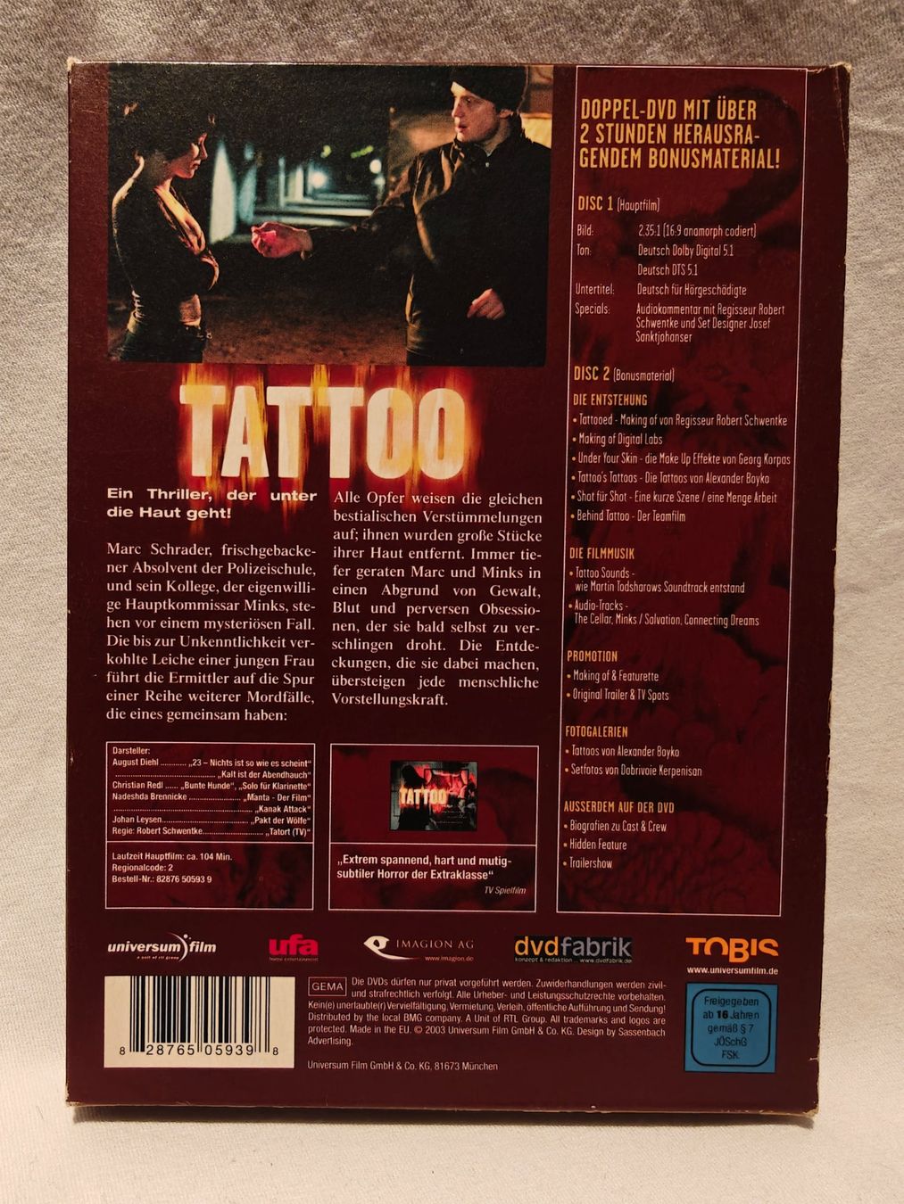 Tutti i DVDs: Tattoo Special Edition 2 DVD Set – Usato da Gutenswil venduto da Vulcano21 2