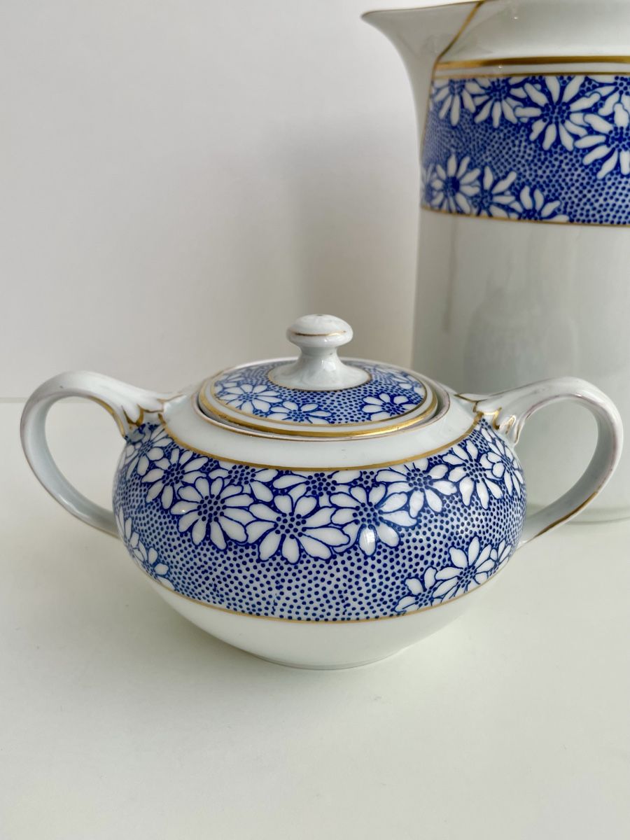 Rosenthal Set di piatti: Set pichet et sucrier Rosenthal, décor bleu fleuri – Usato da Genève venduto da mar_nd6c 7