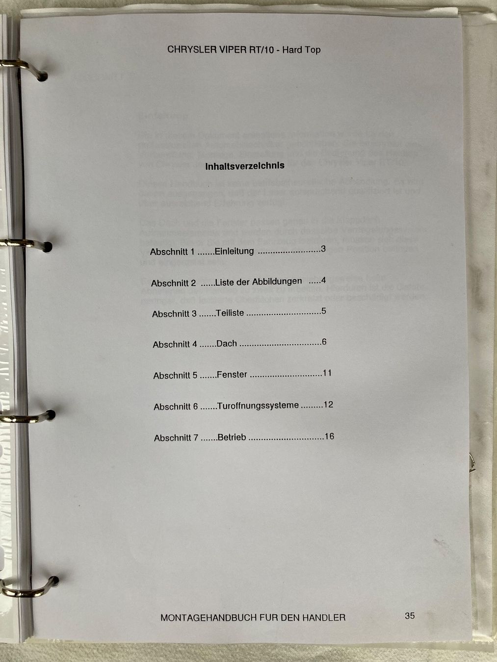 Libri: Chrysler Dodge Viper RT/10 Handbuch – Usato da Teufen AR venduto da acer08 2