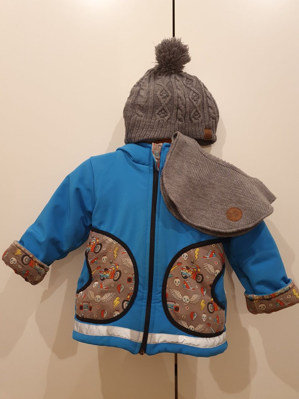 Jacken & Mäntel: Babauba Handmade Winter Softshelljacke Gr. 92 und Loop – Gebraucht aus Heinrichswil von frankie19860