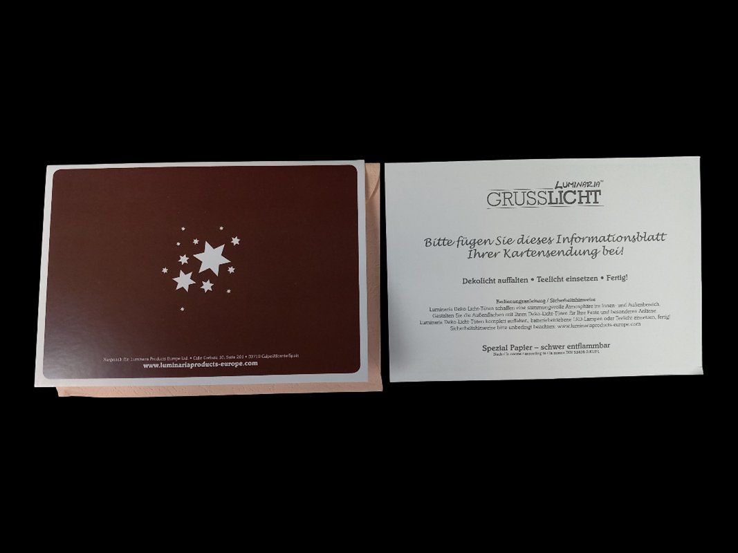 Cartoline: LUMINARIA Grusslicht, 5 Stück – Nuovo (secondo la descrizione) da Hünenberg venduto da Restwert_Zug 2