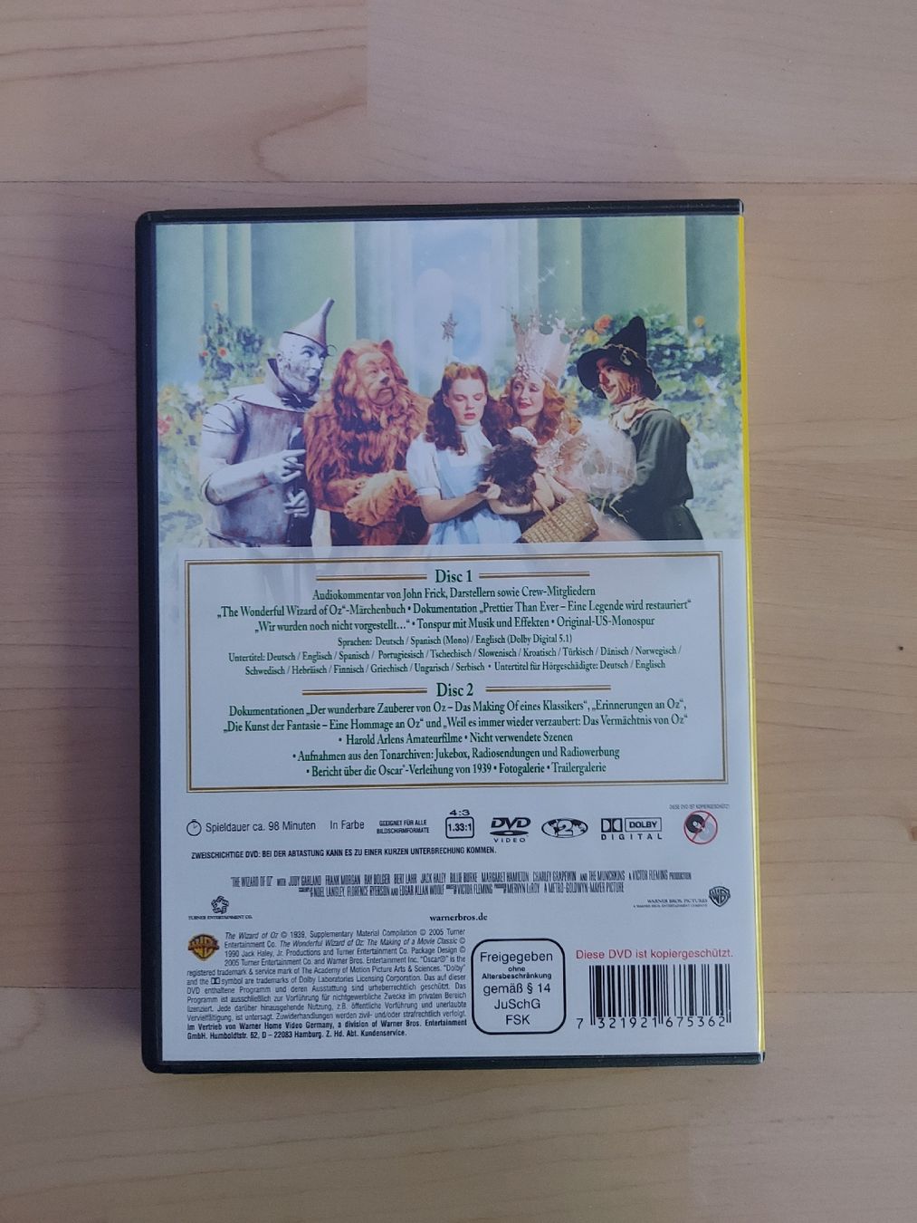 Tutti i DVDs: Der Zauberer von Oz-2Disc Special Edition aus 1.Hand – Nuovo (secondo la descrizione) da Kölliken venduto da arwen6 1