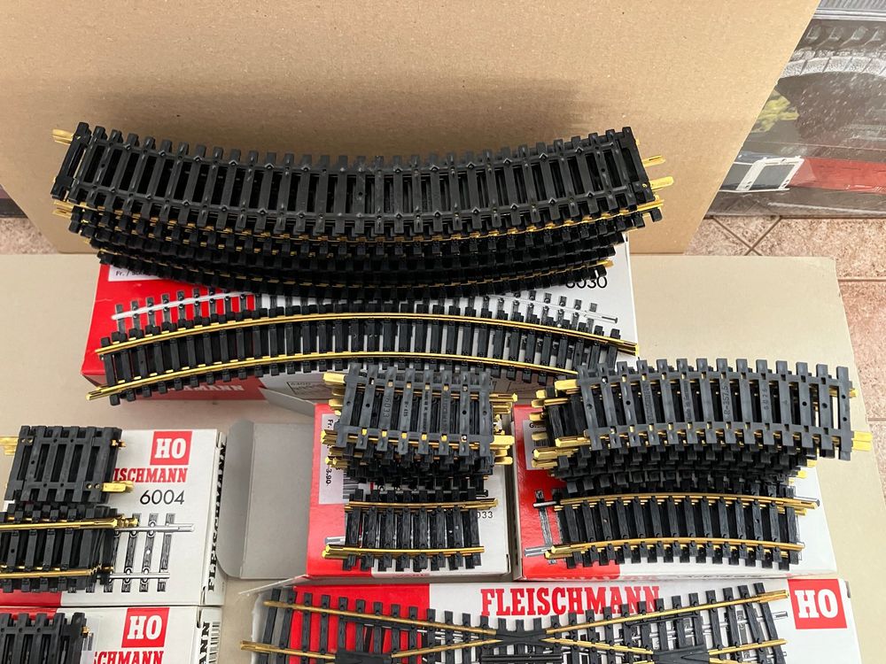 Fleischmann Modelleisenbahnen: Konvolut Fleischmann MODELL-GLEIS, H0 GS – Neu (gemäss Beschreibung) aus Neuendorf von sitek071 3