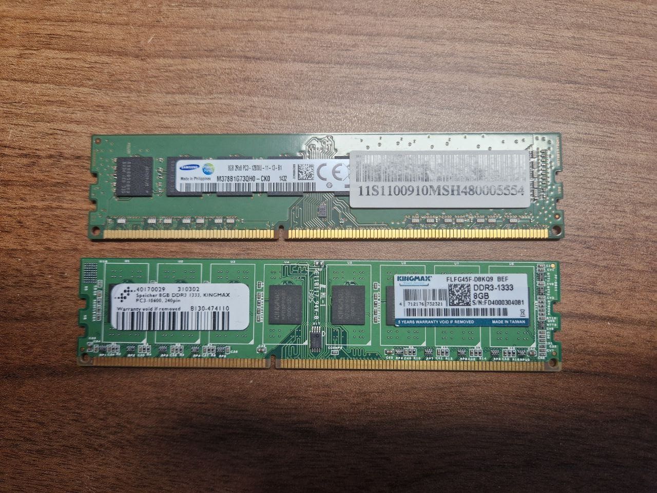 Memoria / RAM: 2 Stück RAM, 8GB, KINGMAX & Samsung – Usato da Wiesendangen venduto da 27viper27