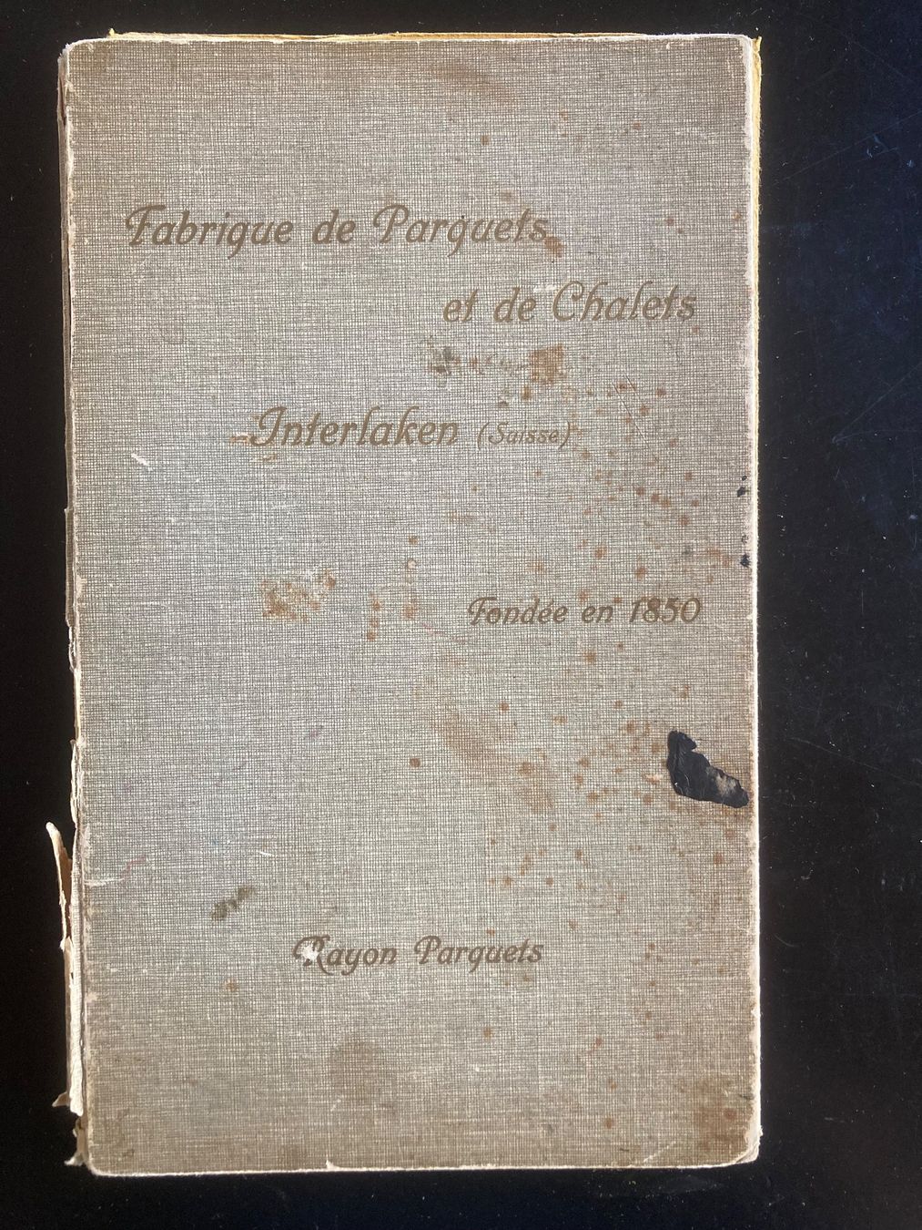 Libri: Musterbuch Parkettfabrik Interlaken – Usato da Bolligen venduto da Jerry127