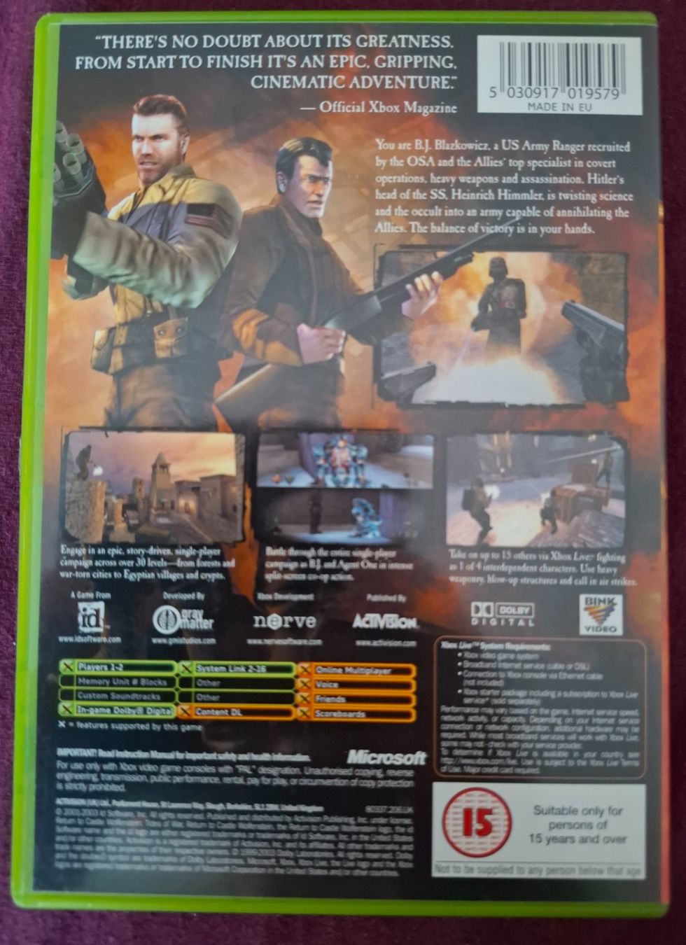 Spiele: Return to Castle Wolfenstein – Gebraucht aus Basel von mgn_ft72 1