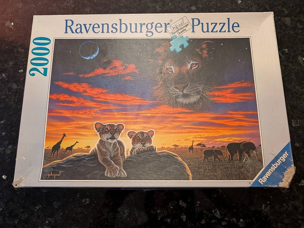 Ravensburger Puzzle: Ravensburger Puzzle 2000 Teile - Afrika Löwen – Usato da Konolfingen venduto da Honey870