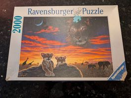 Ravensburger Puzzle 2000 Teile - Afrika Löwen