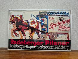 Emailschild Radeberger Pilsner Bier Brauerei Emaille Schild