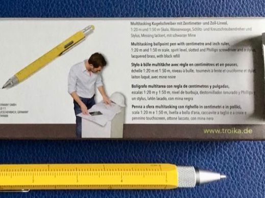 Penna & Evidenziatori: Stylo multifonctionnel "CONSTRUCTION " Design Troika, jaune – Nuovo e nell'imballaggio originale da Commugny venduto da rit_5lq2 2